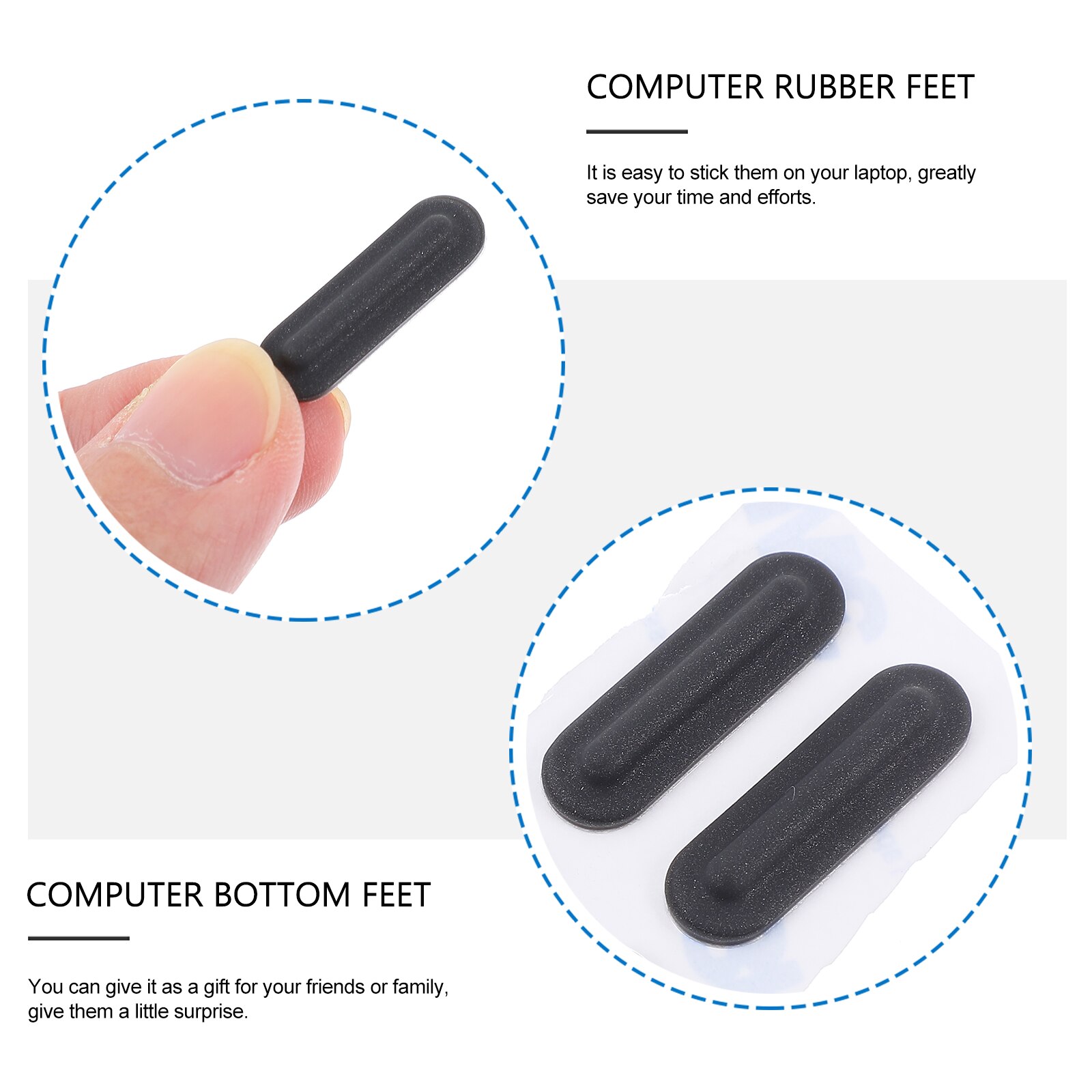 4 stück laptop-gummifüße, bodenpolster, kompatibel mit thinkpad