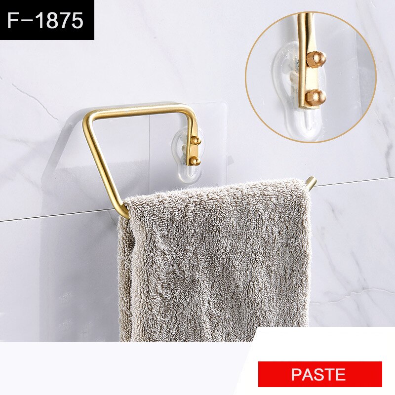 Industrial Retro americano accesorios de baño cocina negra toallero papel toalla gancho de hierro soporte de tubería de agua: F-1875-2