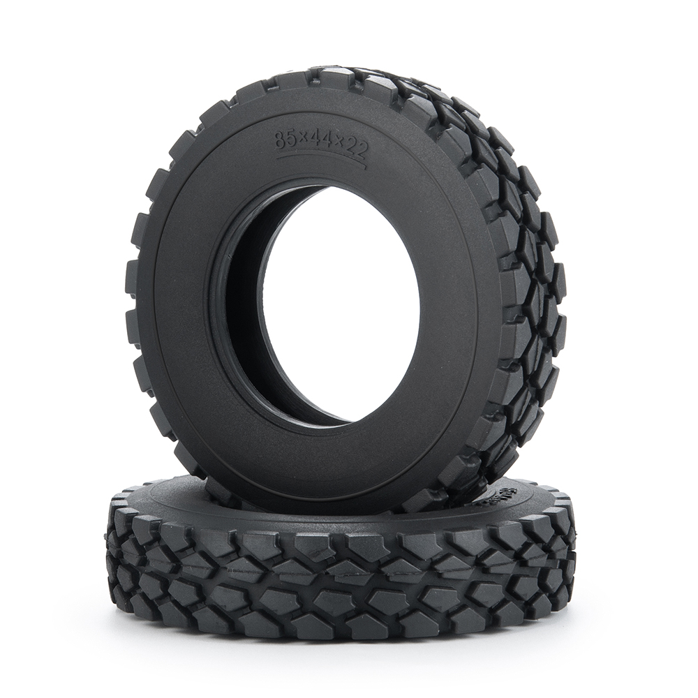 YEAHRUN 22/25/28/30mm neumáticos de goma neumáticos de ruedas para Tamiya 1/14 RC remolque Tractor camión llantas delanteras y traseras accesorios parte: Naranja