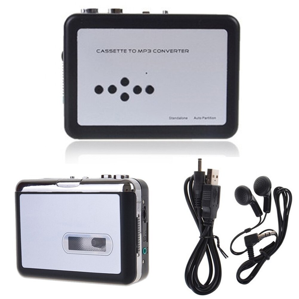 Cassette Speler Draagbare Standalone Cassette Naar MP3 Converter Tapes Recorder Via Tf Card Met Oortelefoon