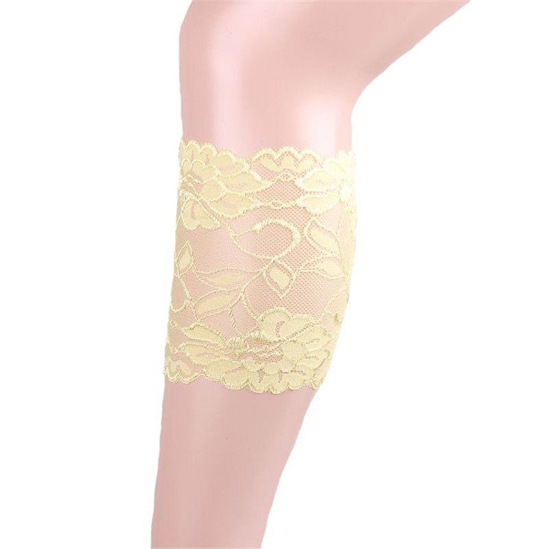 Femmes fille dentelle bottes manchettes fleur jambe plus Stretch garniture Toppers chaussettes: type7