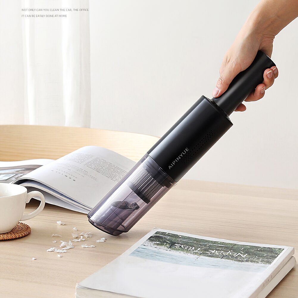 Handheld Wireless Vacuum Cleaner Rechargeable Cyclone Suction Car Vacuum Cleaner Portable Lightweight Cordless Wet/Dry Auto
