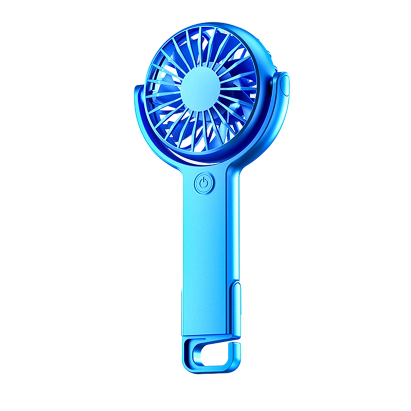 Handheld Fan Portable Mini Handheld Fan USB Charging Fan Desk Dormitory 5 Speeds Adjustable Rechargeable Fan Blue: Default Title