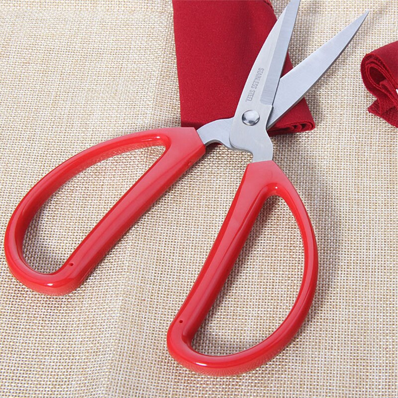 Vintage Rot Schneiderei Nähen Stickerei Schere für Cut Tuch Edelstahl Fine Point Präzision Handwerk Haushalt Schere E