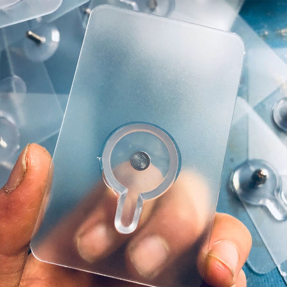 12PCS Picture Nails Traceless Acrylic Invisible Picture Hooks Photo Frame Nails for Home