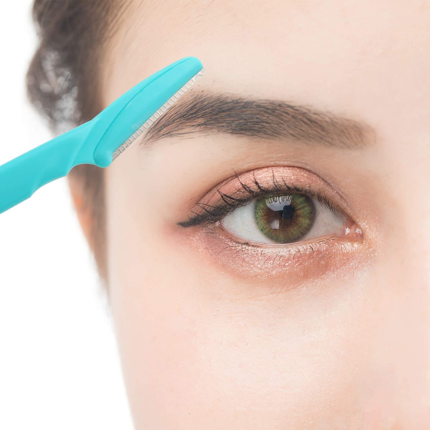 10 Stuks Wenkbrauw Trimmer Blade Scheerapparaat Draagbare Gezicht Scheermes Eye Brow Epileren Ontharing Snijders Veiligheid Scheermes Vrouw Make-Up
