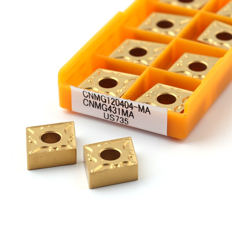 CNMG120404 CNMG120408 MA VP15TF UE6020 US735 insertos de carburo originales herramientas de torno CNC herramientas de hoja de giro externo para acero