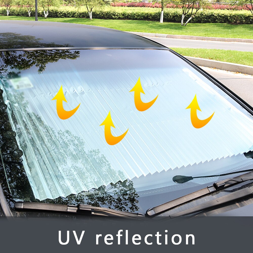 Retractable Sun Visor Car Windshield Sun Shade Visor UV Protection Block Parts