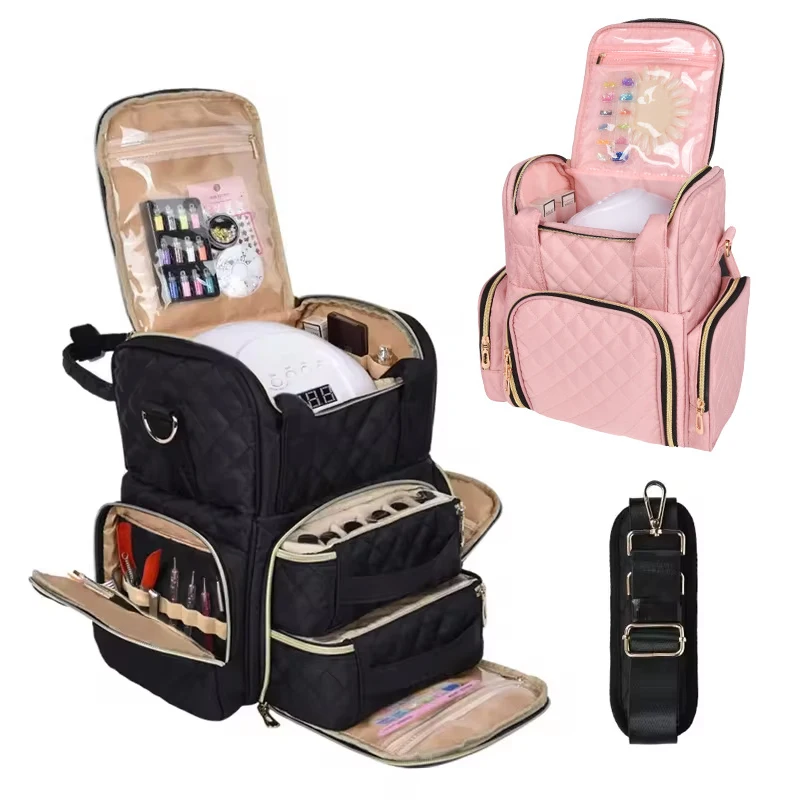 Tragbare Nagel kunst Nagellack Organizer Tasche Aufbewahrung koffer hält Taschen kosmetische Handtasche Veranstalter Reise tragen für Zubehör