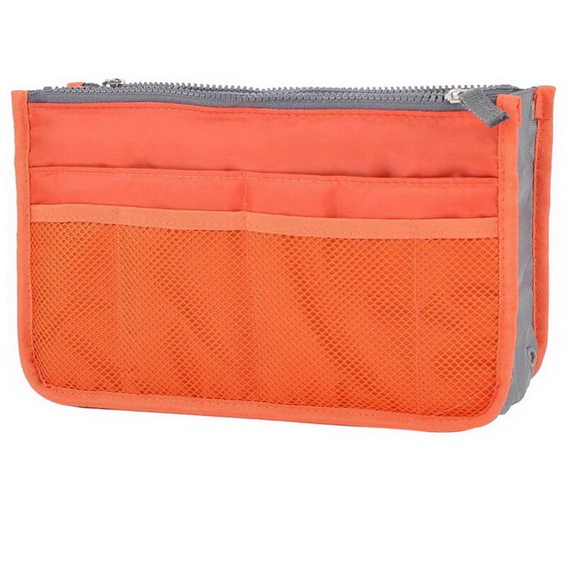 Urijk High Capacity Portable Useful Zipper Storage Bag Travel Handbag Women Cosmetic Storage Bag Organizer Makeup Casual: 6