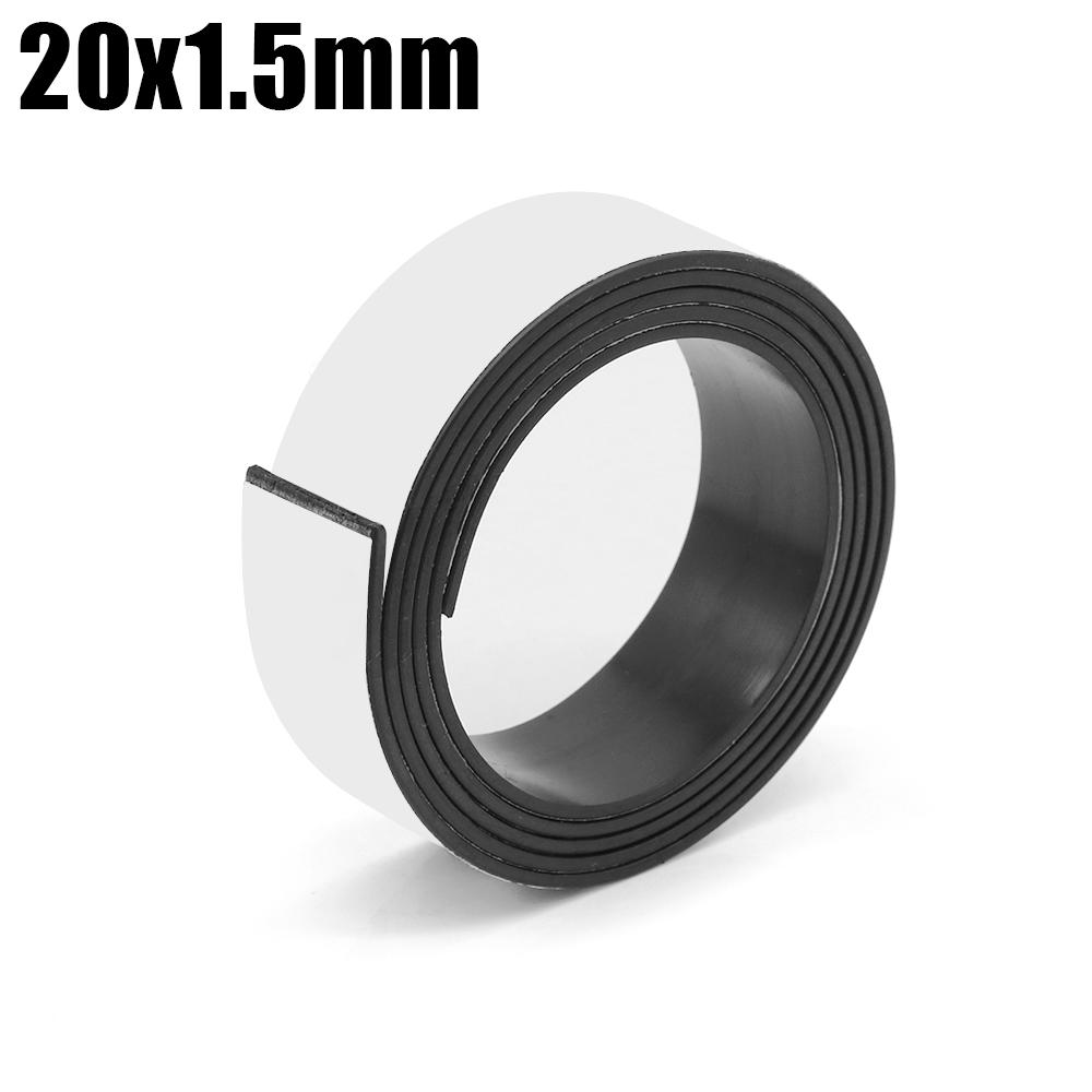 1 Meter selbstklebendes Magnetband, Gummi-Magnetband, starke flexibel Magnete, Streifen für Kühlschrank, Fotoposter, 39,37 Zoll: grau
