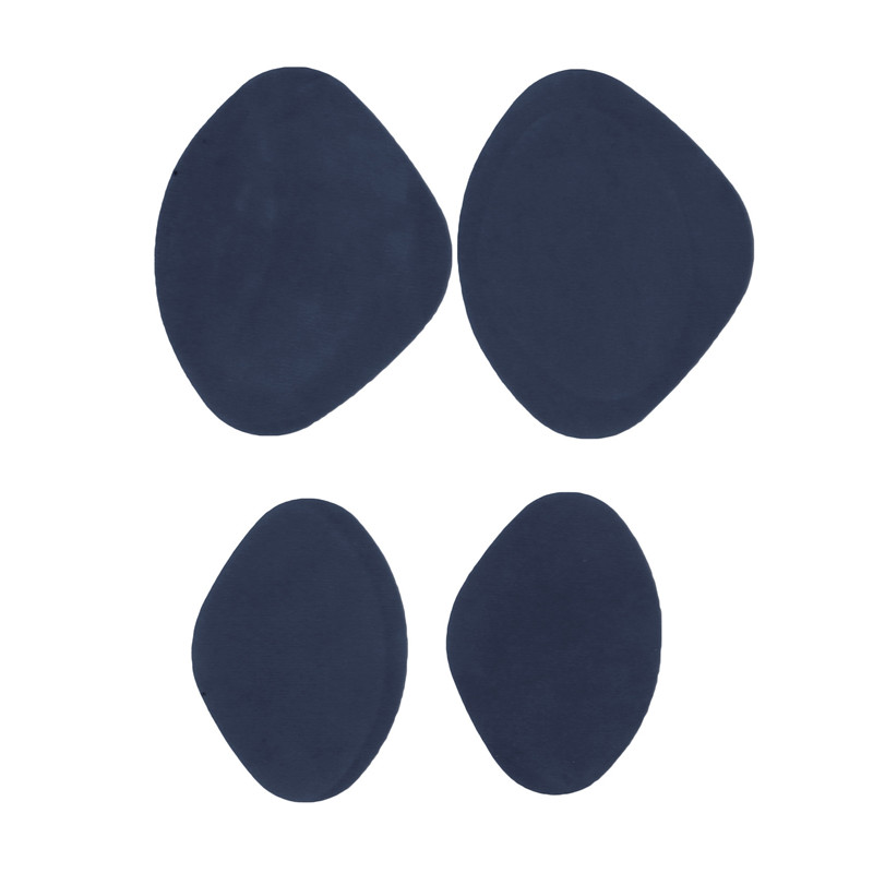 Patch de réparation de tissu pour chaussures de sport, Anti-usure, doublure en maille, trou de subvention, patchs auto-adhésifs, outil pratique , 4/6 pièces/ensemble: Black