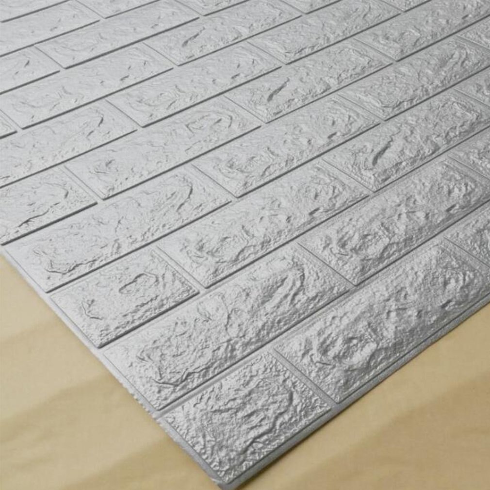 3D Wall Stickers Self Adhesive Foam Brick Room Decor DIY Wallpaper Wall Decor Living Wall Sticker Room Home Drcor 70x15cm: 03