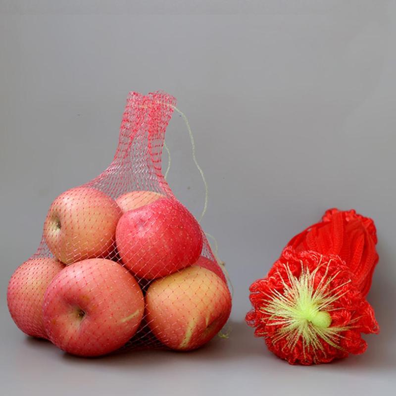 100 stk frugt plastik netpose vandmelon melon vokse beskyttelse hængende net drivhus grøntsager snøre nylon håndtag poser