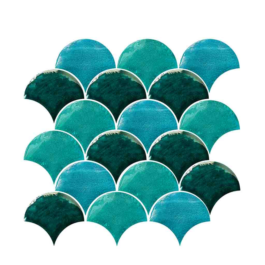 Scales wallpaper wall stickers fish scale paste tile art wall wall decal stickers DIY kitchen bathroom decoration