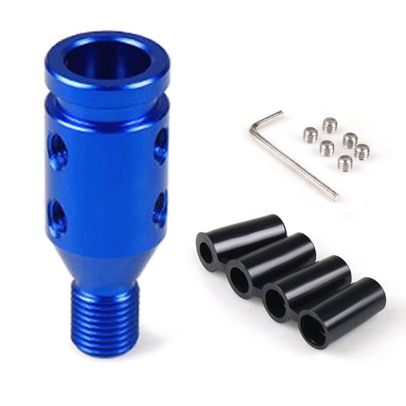 Pomo-Adaptador de cambio Manual Universal para coche, M12x1.25, palanca de cambios roscada de aluminio: 3