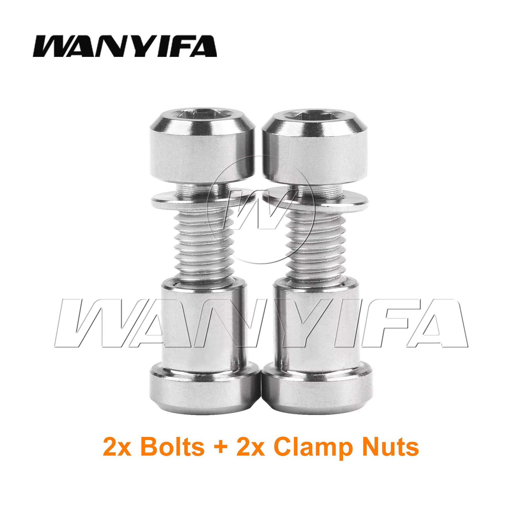Wanyifa Perno de titanio con tuerca Tornillo de fijación de horquilla delantera para M5 X16 18 20 mm Cabeza cónica Pernos de cabeza cilíndrica Juego de sujetadores 2 piezas: Verde