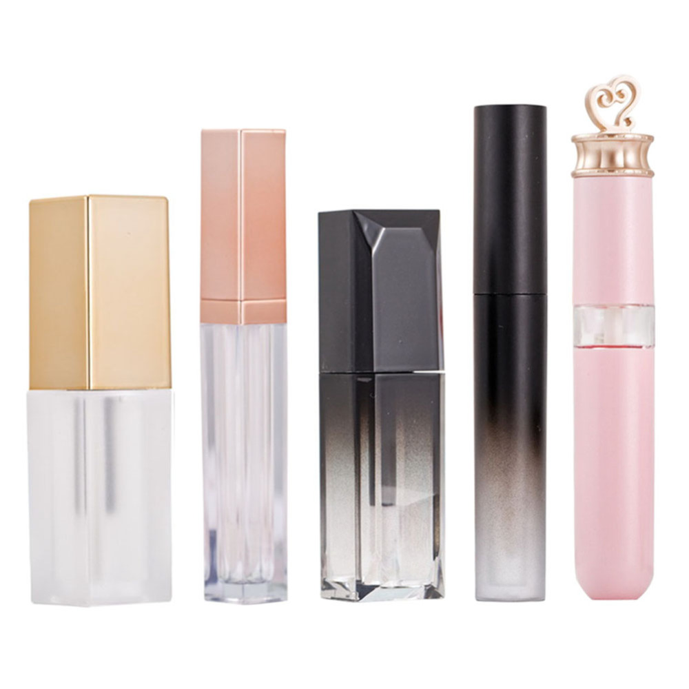 5pcs DIY Lipgloss Containers Herbruikbare Lege Lipgloss Balsem Buis Flessen Cosmetische Makeup Tools