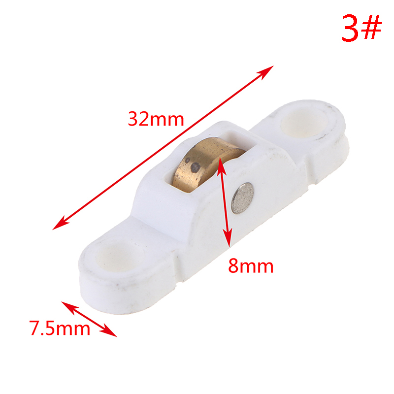 Polea de ventana de acero inoxidable, poleas superiores e hacia abajo de vidrio, rueda de puerta corredera, corredor de rodillo, polea de pista de rueda silenciosa, muebles, 1 ud.: Plata