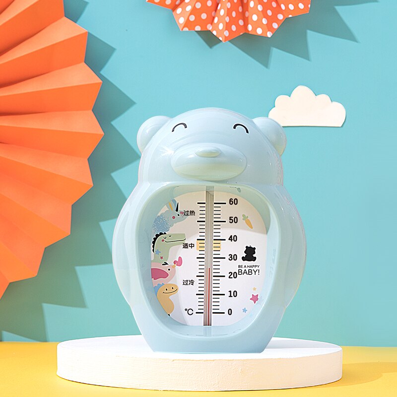 Baby elektronisk bad vandtermometer nyfødt husstand bjørn stuetemperaturmåler blå: Bjørn termometer
