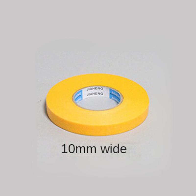Nastro adesivo per mascheratura giallo da 50M nastro adesivo per mascheratura carta testurizzata decorazione per vernice per auto strappo senza cuciture per nastro per pittori: Brown