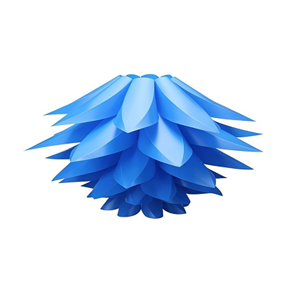 Diy lilje lotus puslespil vedhæng lysekrone lys lampe romantisk vedhængende restaurant cafe loft værelse dekoration: Blå