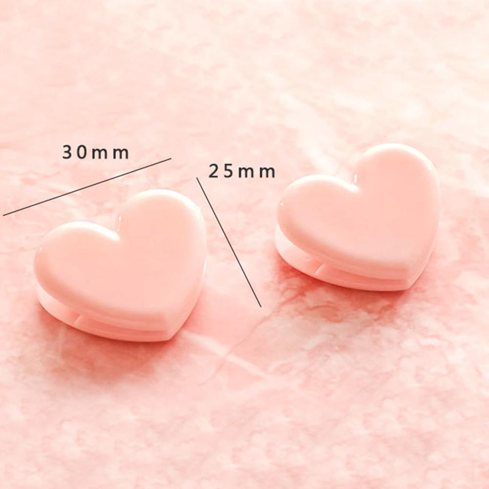 5 pièces bricolage Kawaii papeterie amour coeur rose trombones fichier Clip organisateur Photo Papelaria photographie fournitures accessoires
