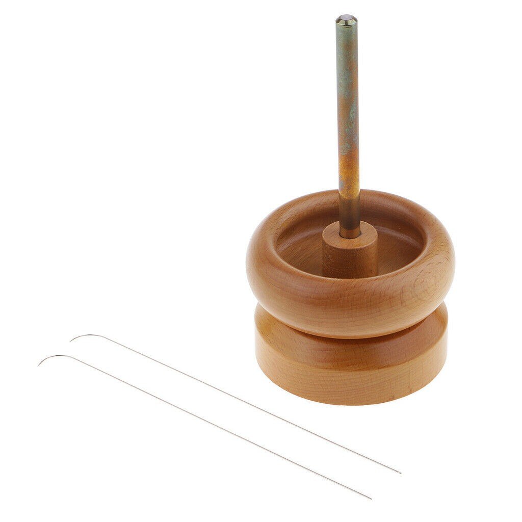 Houten Kraal Spinner Loader Kom String Zaad Kralen Ketting Tool String Loader Handleiding Houten Ambachten Kraal Spinner Sieraden Maken