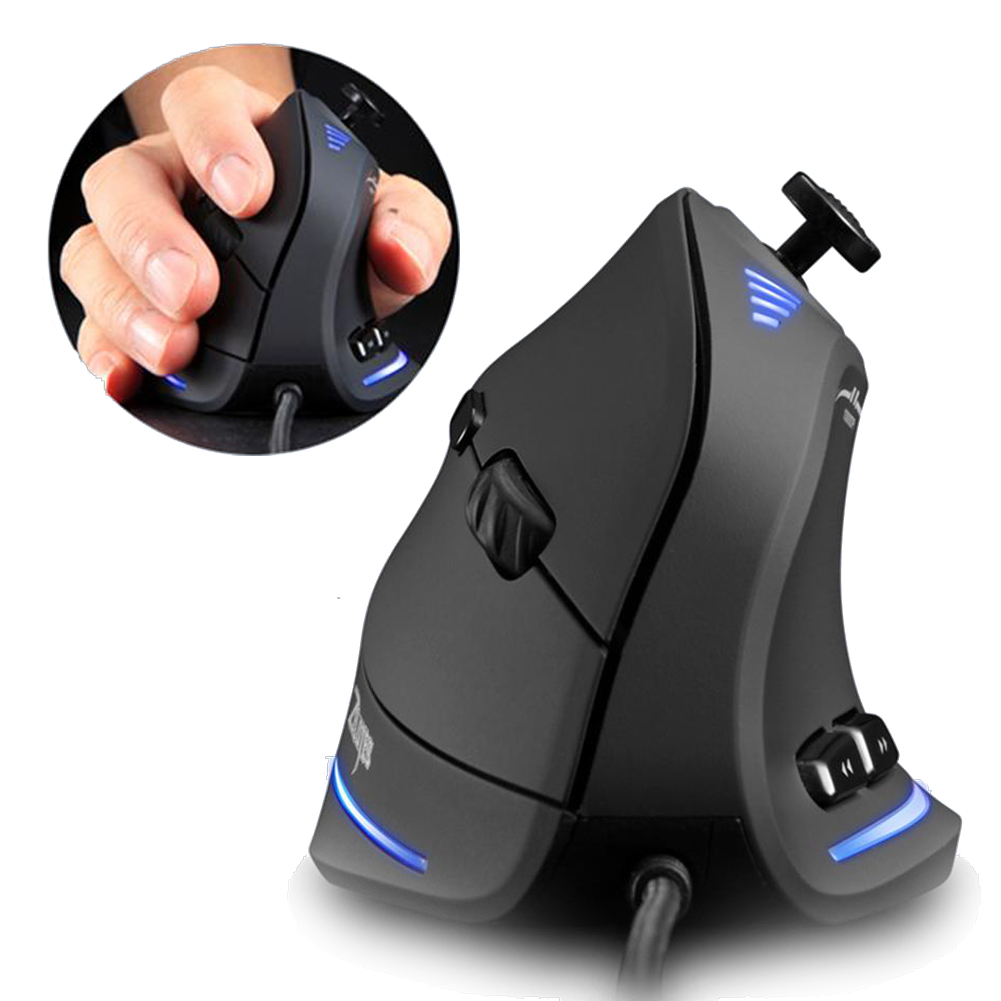 ZELOTES Vertical Gaming Mouse Programmable 6/11 Buttons USB Wireless/Wired RGB Optical Remote Ergonomic Mouse Gamer Mice