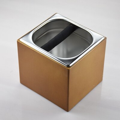 Ecocoffee Espresso Coffee Power Bucket Wooden knock box for coffee powder Espresso Coffee Maker: Purple 
