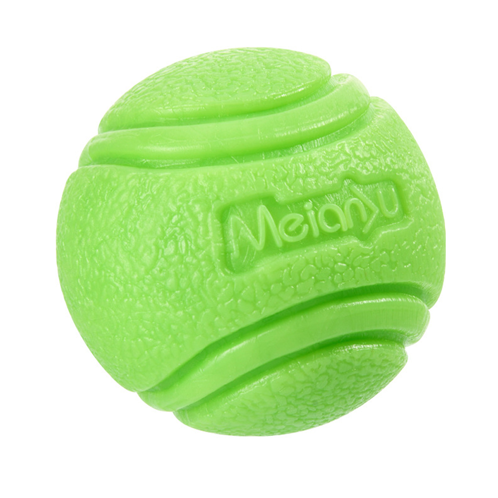 Pet Dog Toys Dog Ball Dog Bouncy Rubber Solid Ball Resistance To Dog Chew Toys Outdoor Throwing and Recovery Training for Dogs: Green / XL-8cm