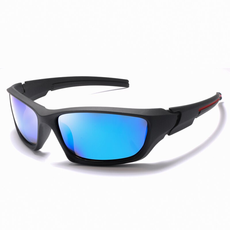 Bil og motorcykel kørselsbriller dedikeret polariserede nattesyn briller udendørs cykling sportsskygge solbriller anti-uv: Blå linse