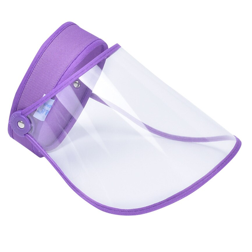 Hats For Women Adjustable UV Protection Sun Hat Female Anti-Droplet Saliva Empty Top Hat In Stock: Purple