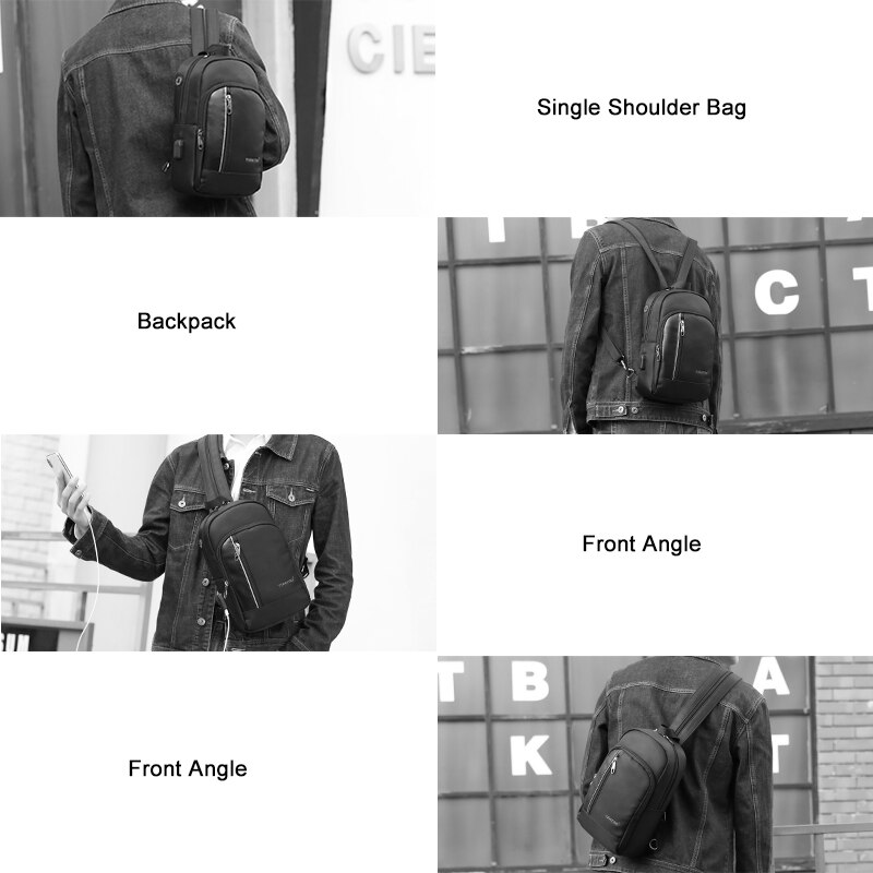 Tigernu Usb Opladen 9.7 "Ipad Mannen Splashproof Crossbody Tas Mode Casual Messengers Tas Voor Vrouwen Schoudertas