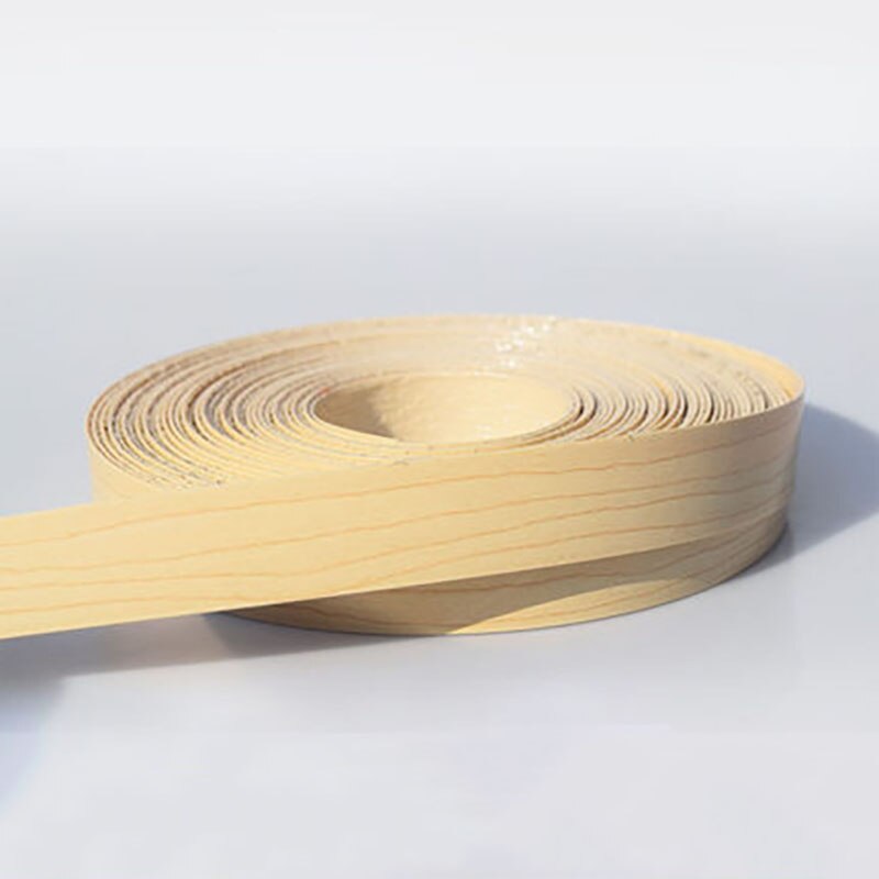 Smält pvc kantband träfaner skåp bord kantskydd självhäftande möbelskiva panel kantband 2cm kantband: Trä 2