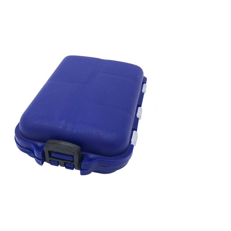 10 individuelle fächer Karpfen Angeln Kasten Lockt Köder fallen transparent Garnelen Kasten Angeln angehen Fisch Köder Werkzeuge Zubehör: Blau