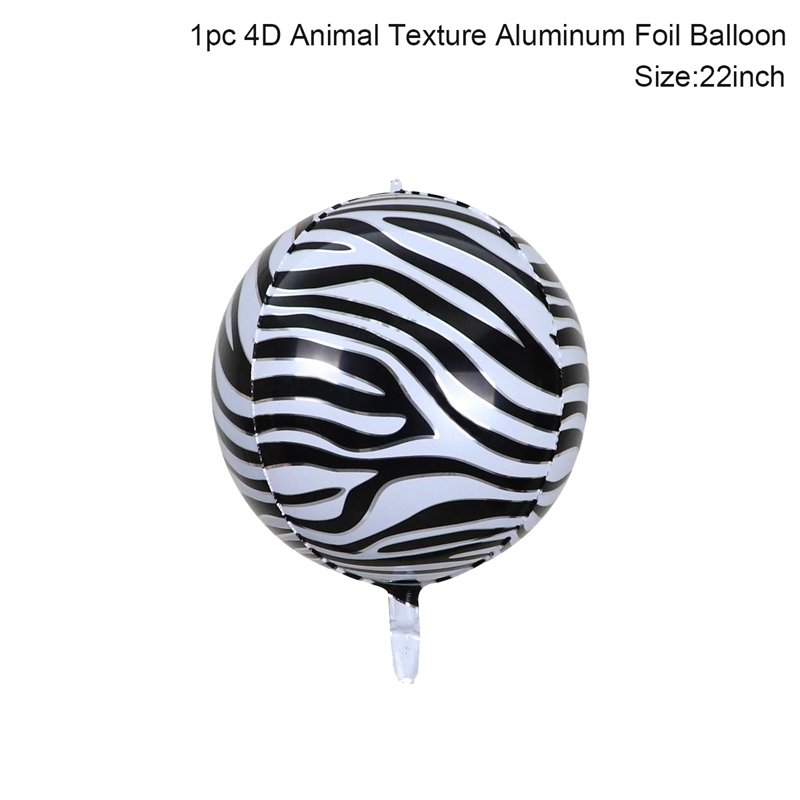 Dier Patroon Wegwerp Servies Decor Jungle Safari Party Leopard Ballon Verjaardag Party Decor Kids Jungle Feestartikelen: 5pcs style 1