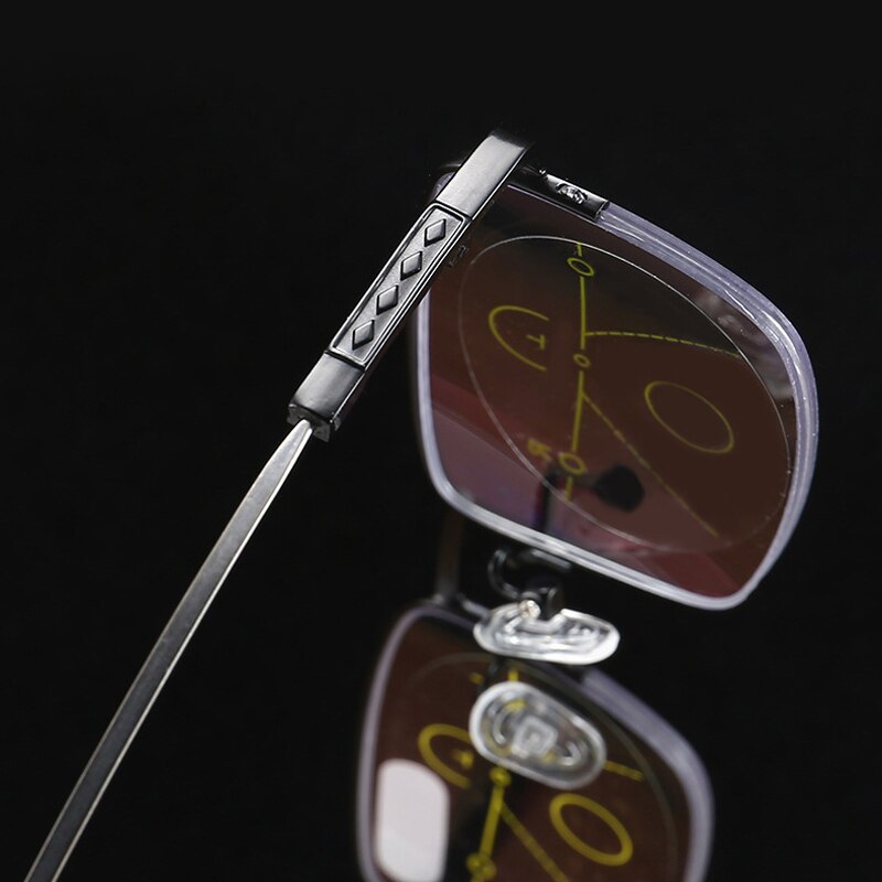 Seemfly Clear Vision Glasses Smart Zoom Progressive Multi-focus Eyewear Ultralight Glasses Portable Presbyopic Magnification