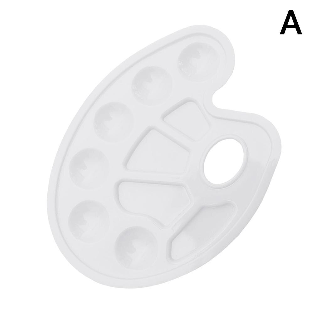 Duim Gat Kleurenpalet Voor Schilderen Art Verf Plastic Lade Tekening Palet Watercolo Kleur Voor Olie C3E5