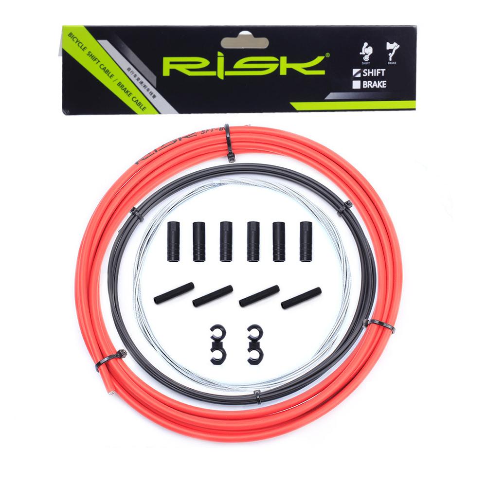 Bike Shift Cable Durable Bicycle Brake Shift Wire Kit Gearshift Cable For Mountain Road Bicycle: Red