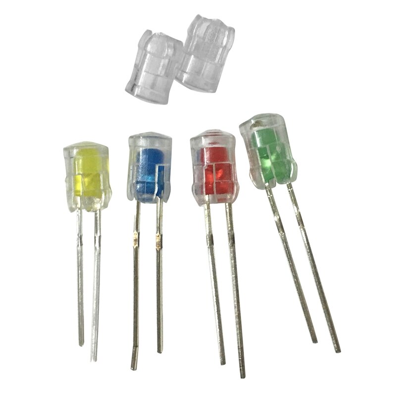 TOP 100 Uds 5mm Led diodo emisor de luz Tulipa guía de luz tapa de luz cubierta protectora Led tapa de Lámpara transparente