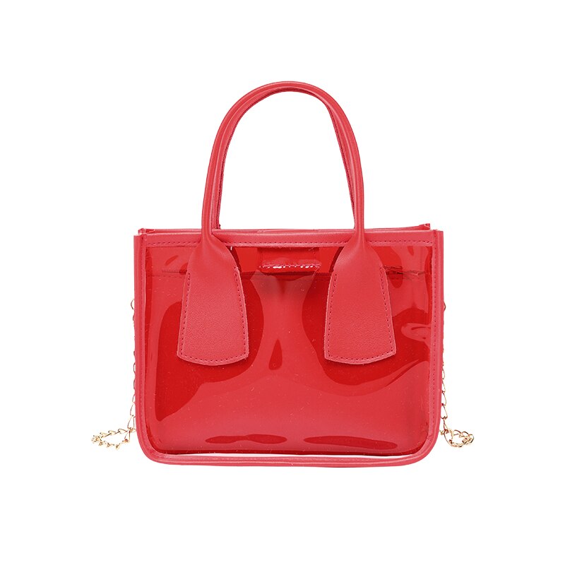 Weibliche Schulter tasche Einfarbig Umhängetasche Handtasche für Frauen Kette Neue Klar: verrotten