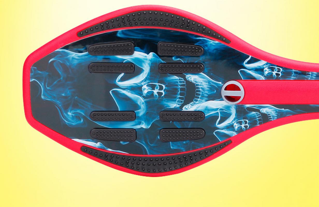 Snake board Skateboard Flashing Wheels 88cm 35 Inch Snakeboard Fit Adult Beginner Outdoor Sliding 2 Wheels Twist Aluminum Alloy