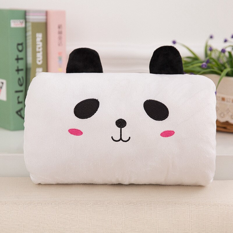 Dessin animé main réchauffement manchon chauffage en peluche oreiller lavable main coussin doigt mains doux 7 couleurs hiver automne: Panda