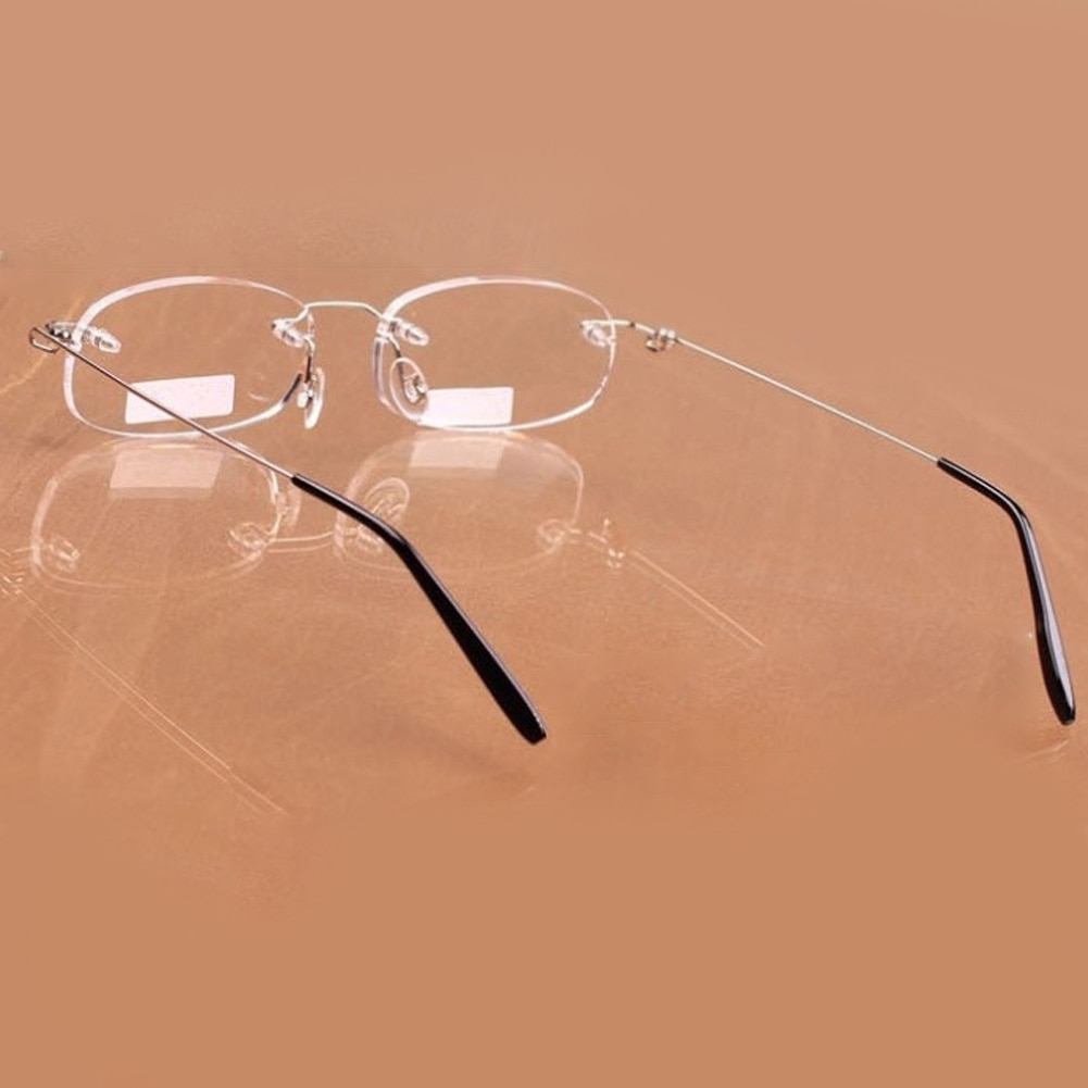 Unisex Ultra Light Spring Leg Glasses Frameless Resin Aspheric Surface Reading Glasses Eyeglasses Readers #137