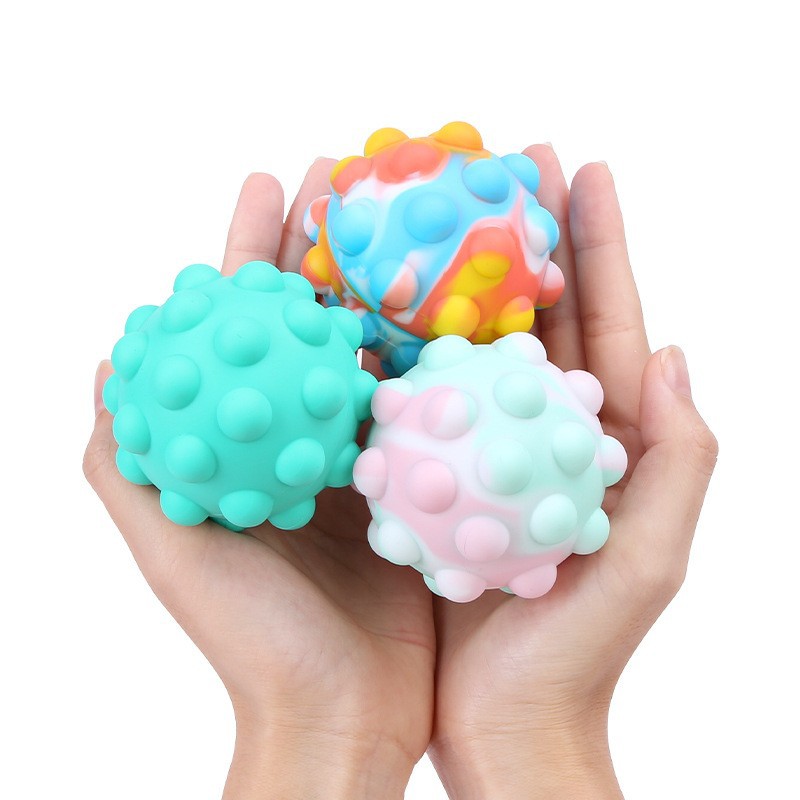 Pop Stress Ballen Bubble Popping Zintuiglijke Speelgoed 3D Pop Fidget Zintuiglijke Speelgoed Stress Reliever Siliconen Speelgoed Voor Autistische Kinderen Symomok