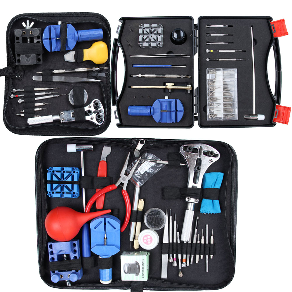Clock Tool Sets Watch Link Opener Repair Remover Holder Tool Kit Set Pin Screwdriver 13/19/27pcs TT@88
