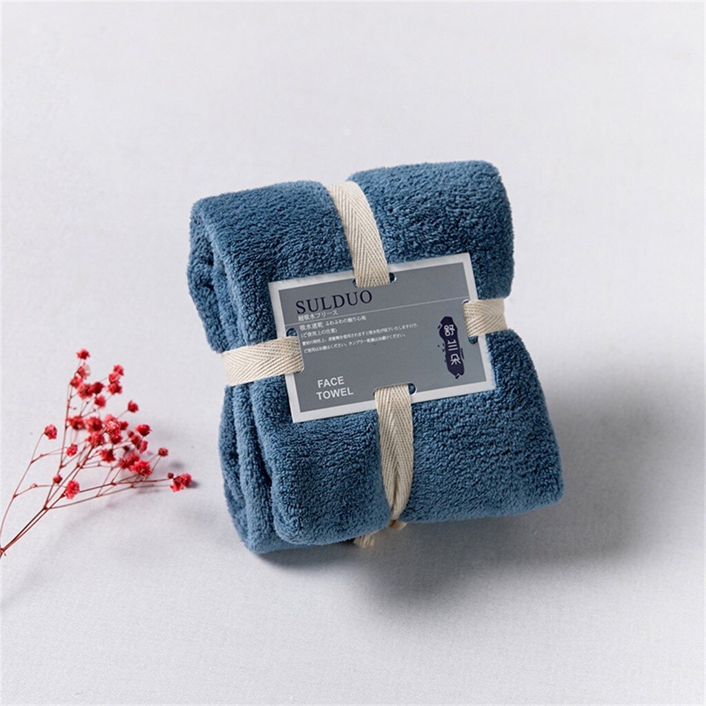 36 x 80 cm Towel Microfiber Fabric Bath Towel Plush Face Hand Towel Quick Dry Towels for Adult kids bath Super Absorbent #10: C