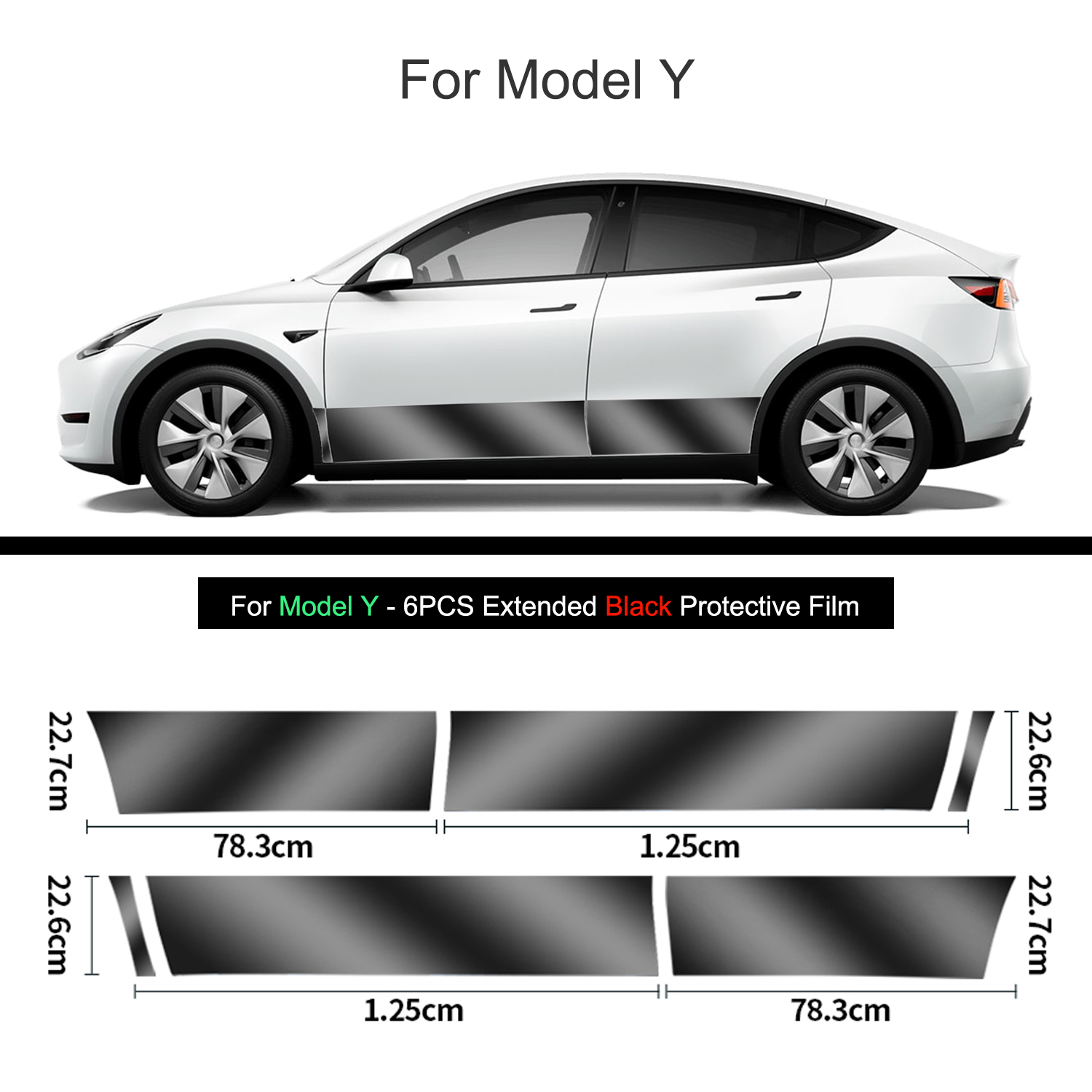 Schwarz TPU Auto Körper Schutz Film Unsichtbare Für Tesla Modell 3/Y -2023 Vorne Hinten Tür Erweiterte transparente Auto Kleidung einstellen: Grau
