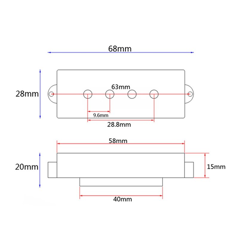 3 Band Equalizer EQ Preamp Circuit B Guitar Tone Control Wiring Harness and JP Pickup Set for Active B Pickup